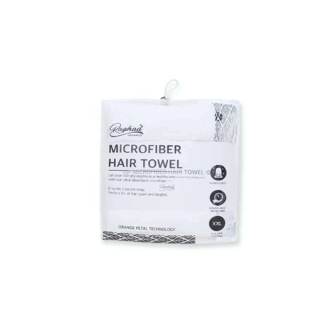 Orange Petal Hair Towel